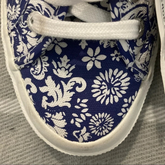 SUPERGA Sz 6.5  Arabesque Navy Lace Up Sneaker NWT - Picture 5 of 11